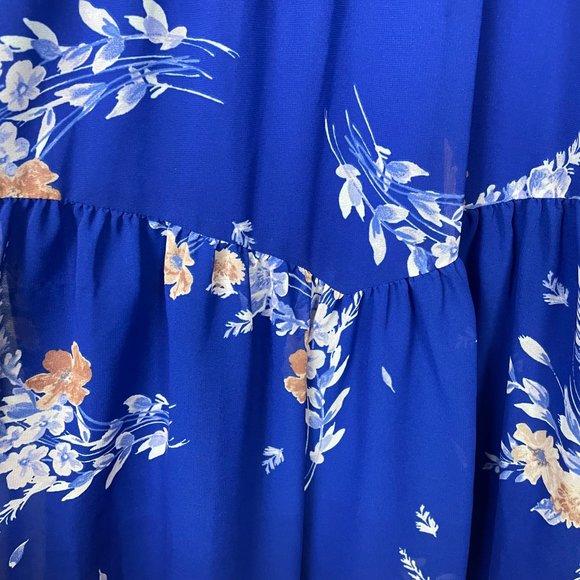 TORRID MINI CHIFFON RUFFLE HEM SKATER DRESS - Picture 8 of 10